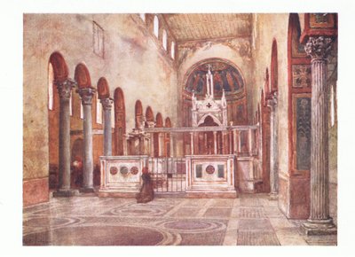 Santa Maria in Cosmedin (basilique chrétienne primitive), de Rome publiée par A & C Black Ltd, 1925 - Alberto Pisa